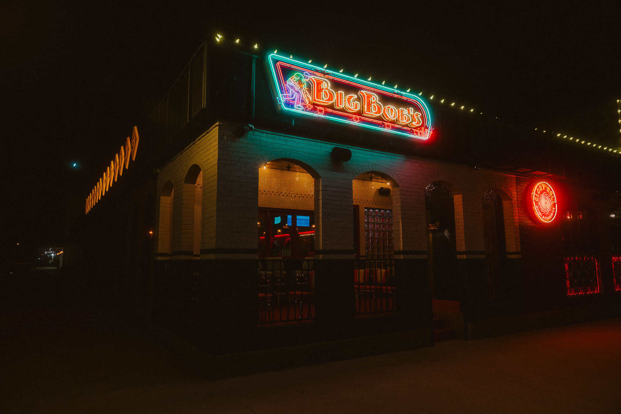 Big Bob's exterior at night